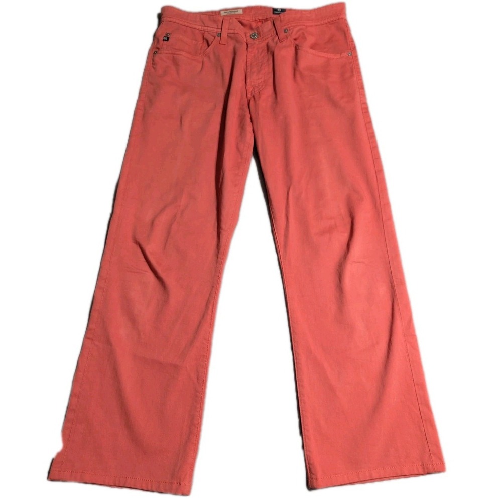 AG Protege Jeans Mens 34x30 Coral Straight Leg Adriano Goldschmied USA